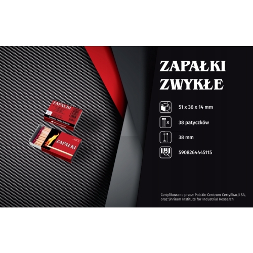 Zapałki do zapalania ognia 10 opakowań