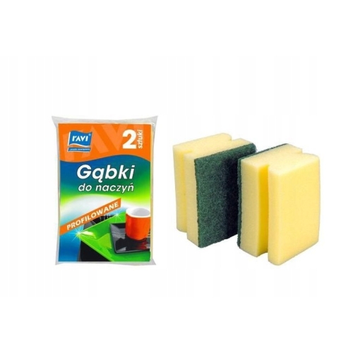 RAVI GĄBKA DO NACZYŃ PROFILOWANE 2SZTUKI