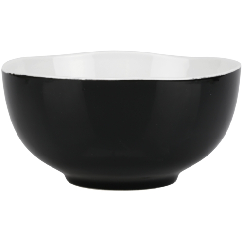 SALATERKA ETNA CZARNA Z PORCELANY 800ML/16CM RAVI