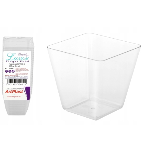 POJEMNIK SPACE 120ML DO PRZYSTAWEK PRZEKĄSEK 24SZT