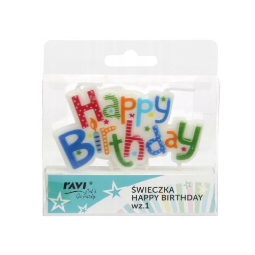 ŚWIECZKA URODZINOWA HAPPY BIRTHDAY
