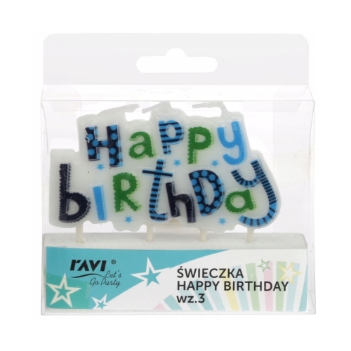 ŚWIECZKA URODZINOWA HAPPY BIRTHDAY