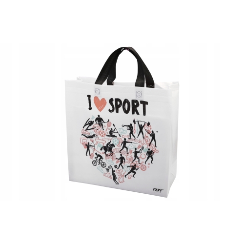 Torba na zakupy I LOVE SPORT 38x15x40cm
