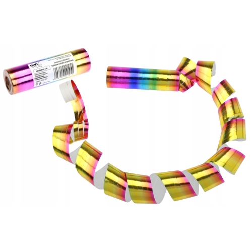 SERPENTYNA DEKORACYJNA RAINBOW METALIC 18 ROLEK 4M