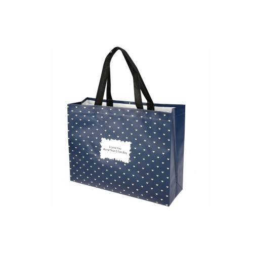 TORBA NA ZAKUPY SPRING BLUE RAVI 38x28x12cm