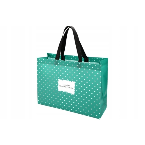 TORBA NA ZAKUPY SPRING DARK GREEN RAVI 38x28x12cm