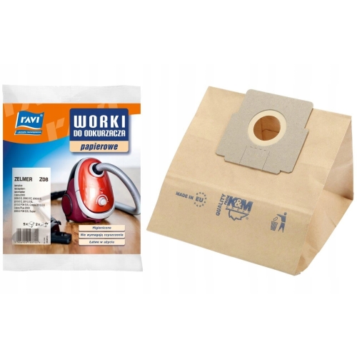 WORKI DO ODKURZACZA ZELMER Z08 COBRA 5szt+2FILTRY