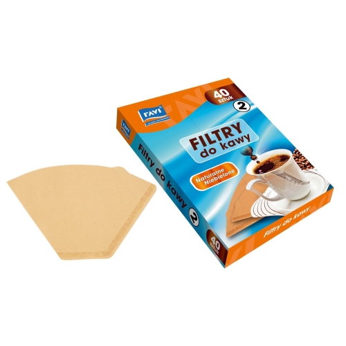 FILTRY DO KAWY 2 NATURALNE NIEBIELONE 40SZT RAVI