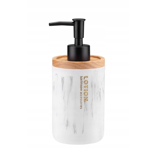 DOZOWNIK NA MYDŁO MARBLE 250ml BIAŁY 29061