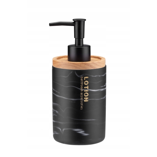 DOZOWNIK NA MYDŁO MARBLE 250ml CZARNY 29061