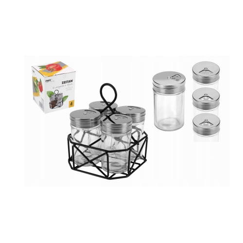 ZESTAW DO PRZYPRAW W STOJAKU RAVI 4szt 61498