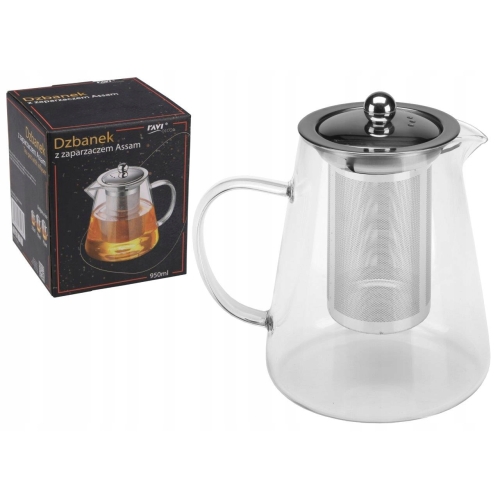 SZKLANY DZBANEK Z ZAPARZACZEM ASSAM 950ml RAVI