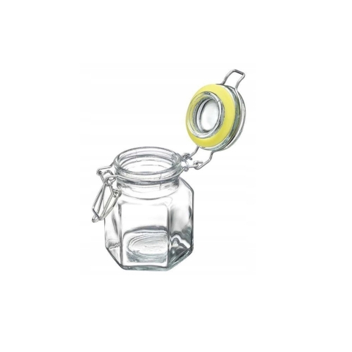 SŁOIK SZKLANY EDO Z KLIPSEM METALOWYM 100ml 29356