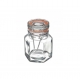 SŁOIK SZKLANY EDO Z KLIPSEM METALOWYM 100ml 29356