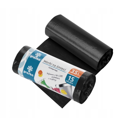 GRATKA WORKI NA ŚMIECI 35l LDPE 15szt