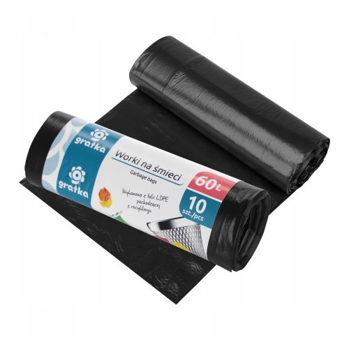 GRATKA WORKI NA ŚMIECI 60l LDPE 10szt