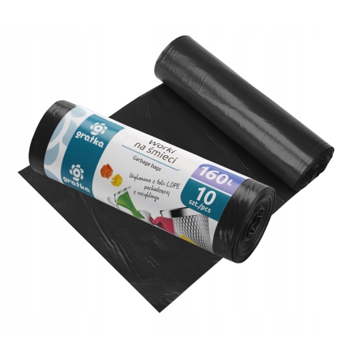GRATKA WORKI NA ŚMIECI 160l LDPE 10szt