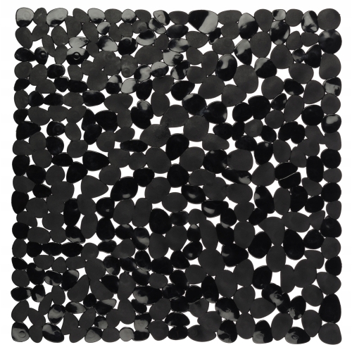 MATA ŁAZIENKOWA ANTYPOŚLIZGOWA PEBBLE CZARNA 28816