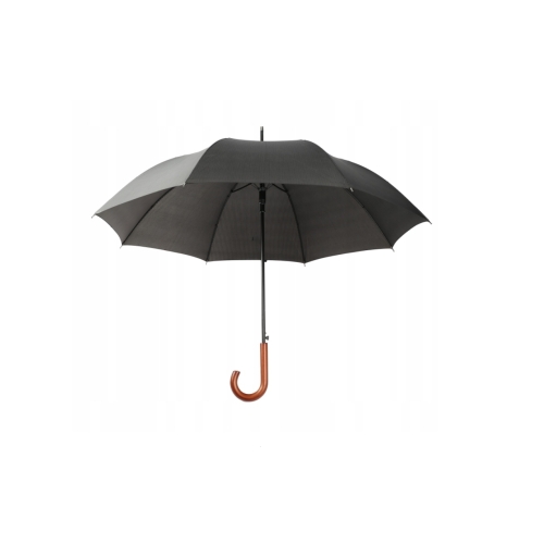 PARASOL DŁUGI PÓŁ AUTOMAT XL SZARO CZARNY 9202