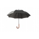 PARASOL DŁUGI PÓŁ AUTOMAT XL SZARO CZARNY 9202