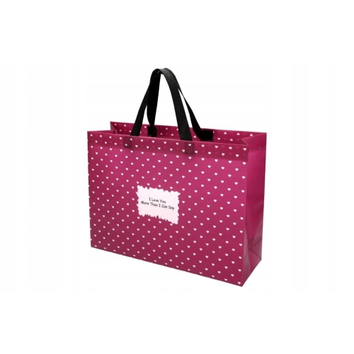 TORBA NA ZAKUPY SPRING BURGUND RAVI 38x28x12cm