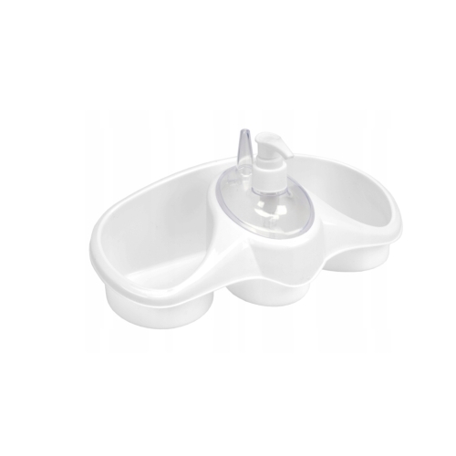 ORGANIZER KUCHENNY Z DOZOWNIKIEM RAVI 250ml biały