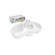 ORGANIZER KUCHENNY Z DOZOWNIKIEM RAVI 250ml biały