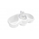 ORGANIZER KUCHENNY Z DOZOWNIKIEM RAVI 250ml biały