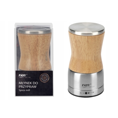 MŁYNEK DO PRZYPRAW RAVI DECOR 12cm