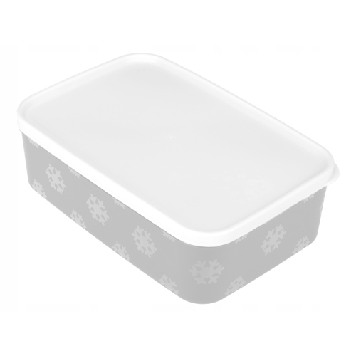 POJEMNIK PROSTOKĄTNY NO FROST 40229 JASNY SZARY 1600ml