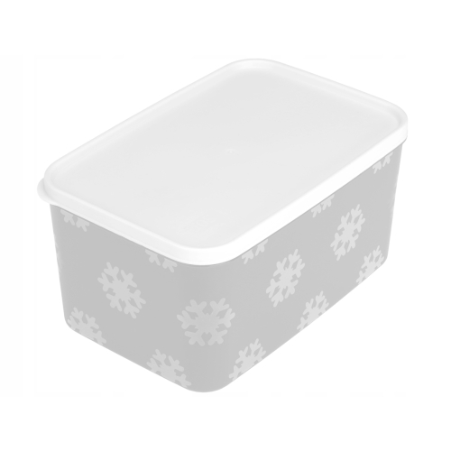 POJEMNIK PROSTOKĄTNY NO FROST 40231 JASNY SZARY 2600ml