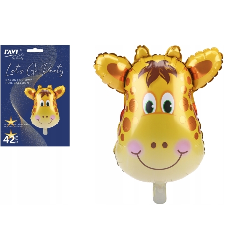 BALON FOLIOWY GIRAFFE URODZINY PARTY POWIETRZE HEL 42cm