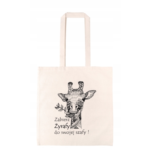 TORBA BAWEŁNIANA Z DŁUGIM UCHEM RAVI 38x42cm