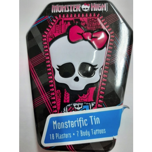 PLASTRY MONSTER HIGH OPATRUNEK Z KOLOROWĄ GRAFIKĄ+TATUAŻE 18szt+7szt