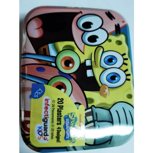PLASTRY SPONGE BOB OPATRUNEK Z KOLOROWĄ GRAFIKĄ 20szt