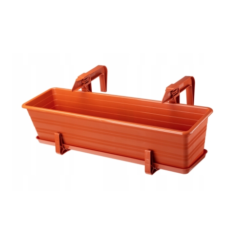 DONICZKA BALKONOWA PODSTAWKA UCHWYTY ZESTAW DRACO 40cm terakota