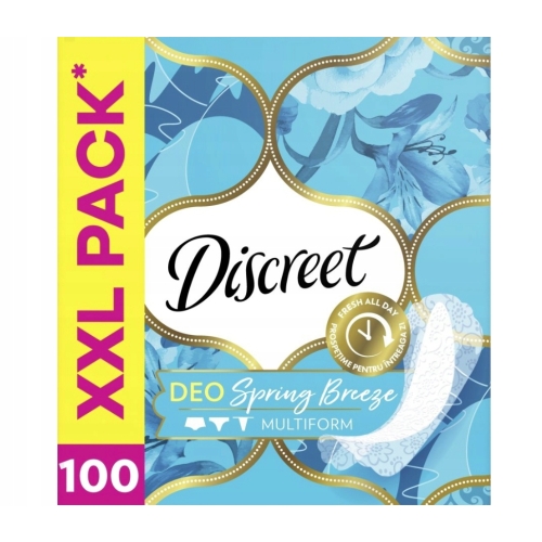 WKŁADKI DISCREET DEO SPRING BREEZE MULTIFORM XXLPACK 100szt