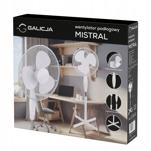 WENTYLATOR PODŁOGOWY MISTRAL GALICJA 29638