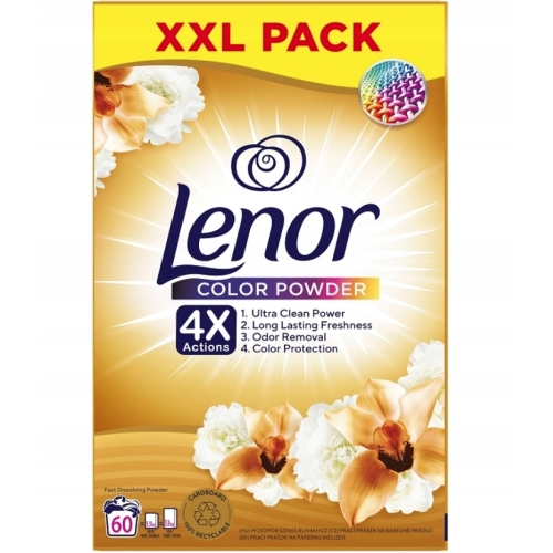 LENOR COLOR POWDER GOLD ORCHID PROSZEK DO PRANIA 60pr/3,3kg