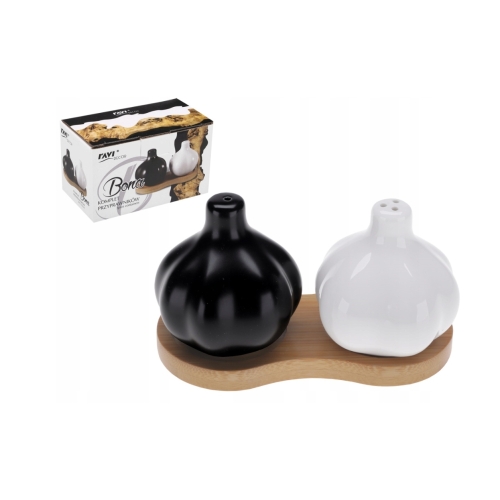 PRZYPRAWNIKI BONA KOMPLET PORCELANA BAMBUS SÓL PIEPRZ 71479