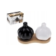 PRZYPRAWNIKI BONA KOMPLET PORCELANA BAMBUS SÓL PIEPRZ 71479
