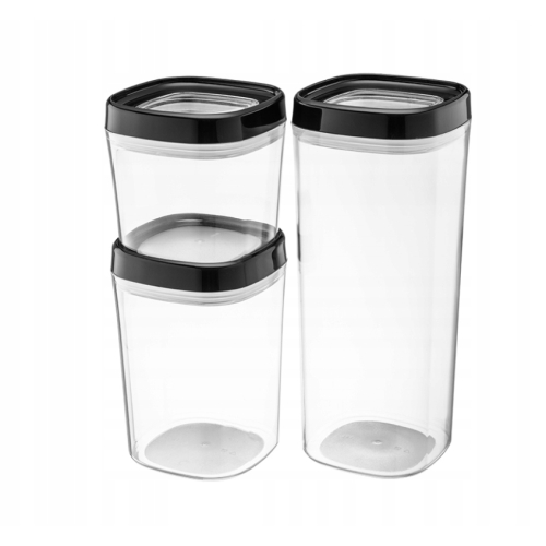 POJEMNIK AMOS NA ŻYWNOŚĆ KWADRATOWY 1000ml 29570 CZARNY