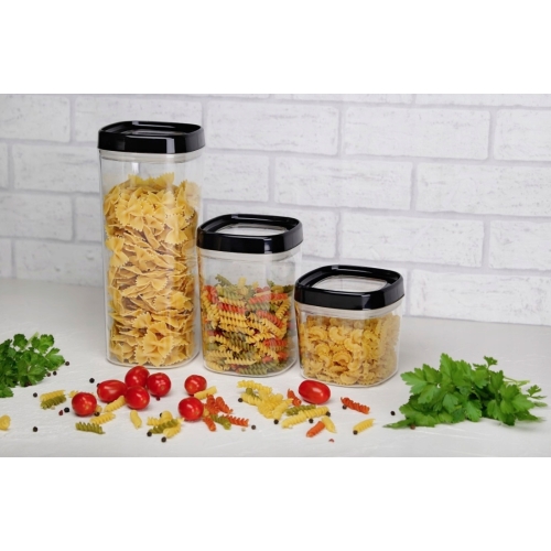 POJEMNIK AMOS NA ŻYWNOŚĆ KWADRATOWY 1000ml 29570 CZARNY