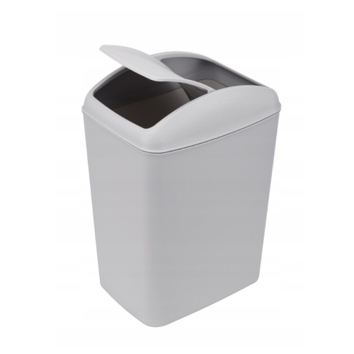 KOSZ UCHYLNY ŁAZIENKOWY SLIM 5l 28315 szary