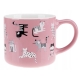 KUBEK HAPPY ANIMALS 300ml RÓŻOWY KOTKI porcelana NB 81448 RAVI