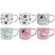 KUBEK HAPPY ANIMALS 300ml RÓŻOWY PIESKI porcelana NB 81448 RAVI