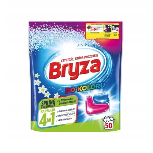 BRYZA COLOR KAPSUŁKI DO PRANIA 4w1/50szt