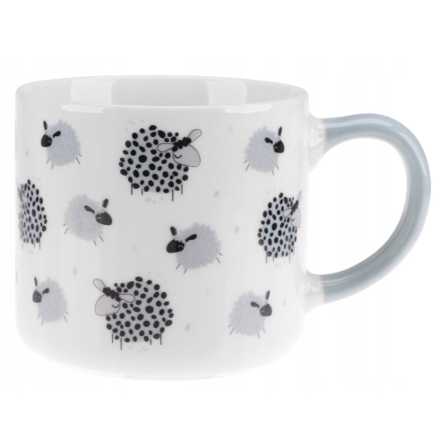KUBEK HAPPY ANIMALS 300ml SZARE UCHO OWIECZKI porcelana NB 81448 RAVI