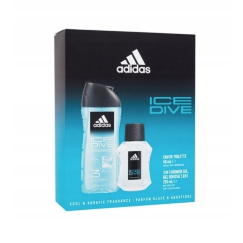 ADIDAS ICE DIVE ZESTAW EDT 50ml+SG 250ml