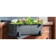 DONICZKA SKRZYNKA BALKONOWA RATTAN 60cm ANTRACYT